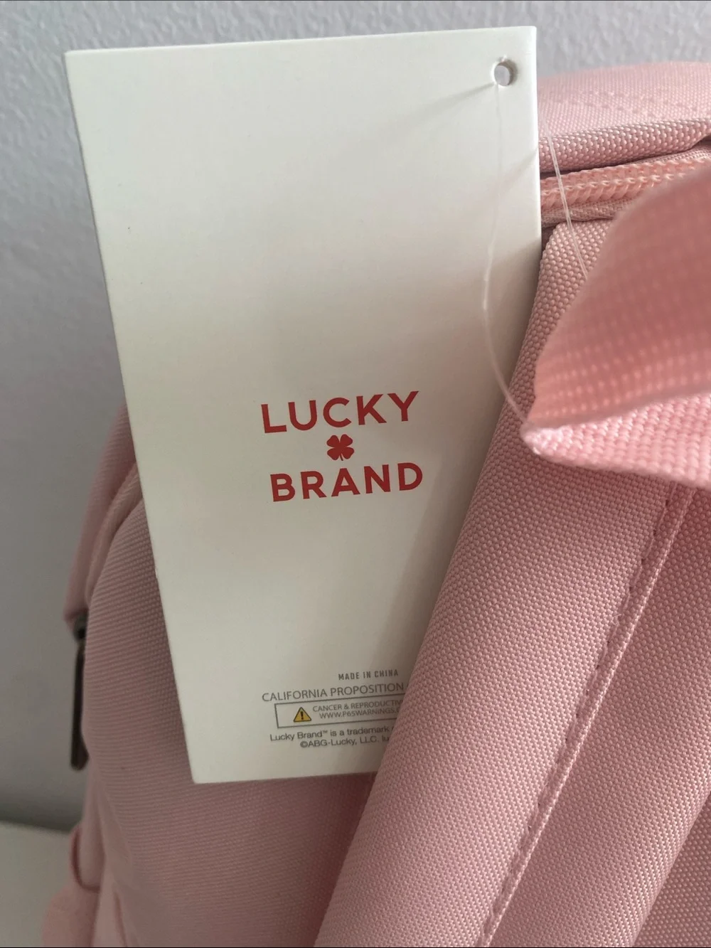 Lucky Brand Light Pink Backpack